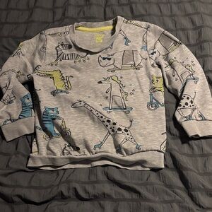 F&F Gray Animal Adventure Sweatshirt